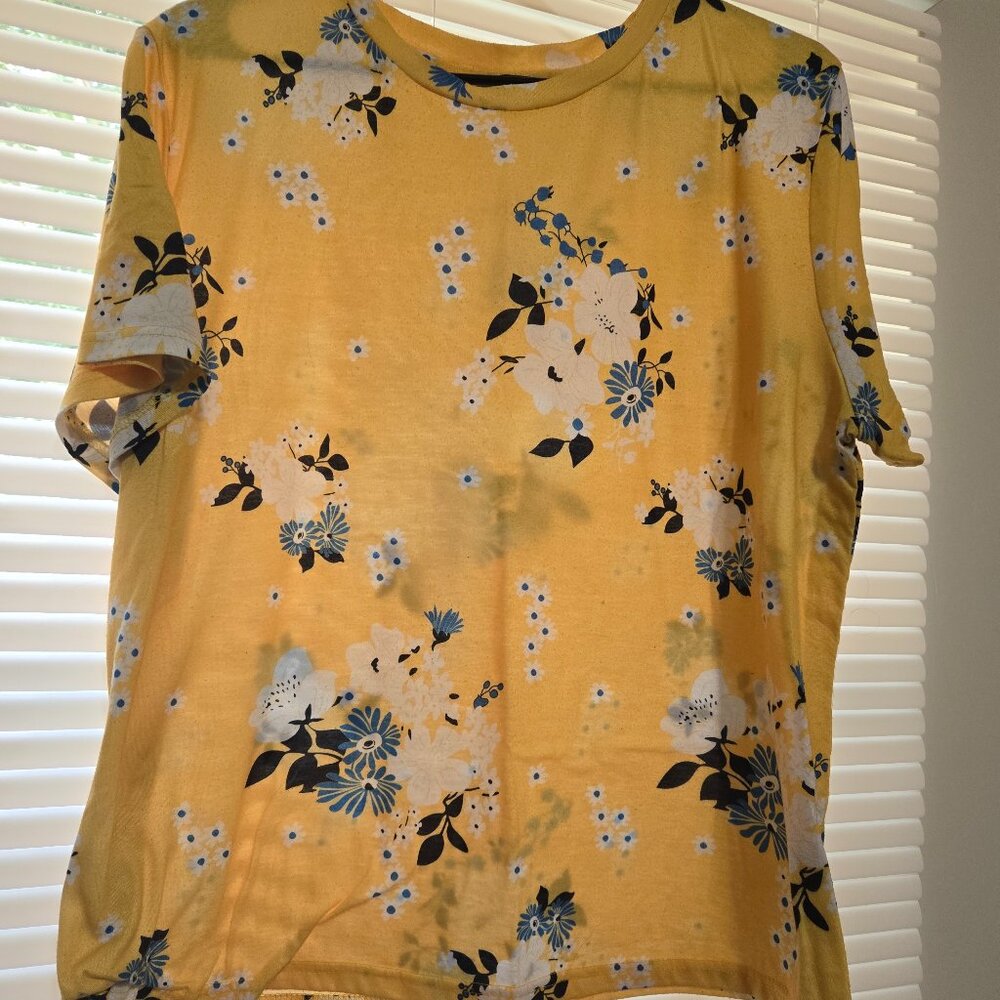 Yellow Floral Top